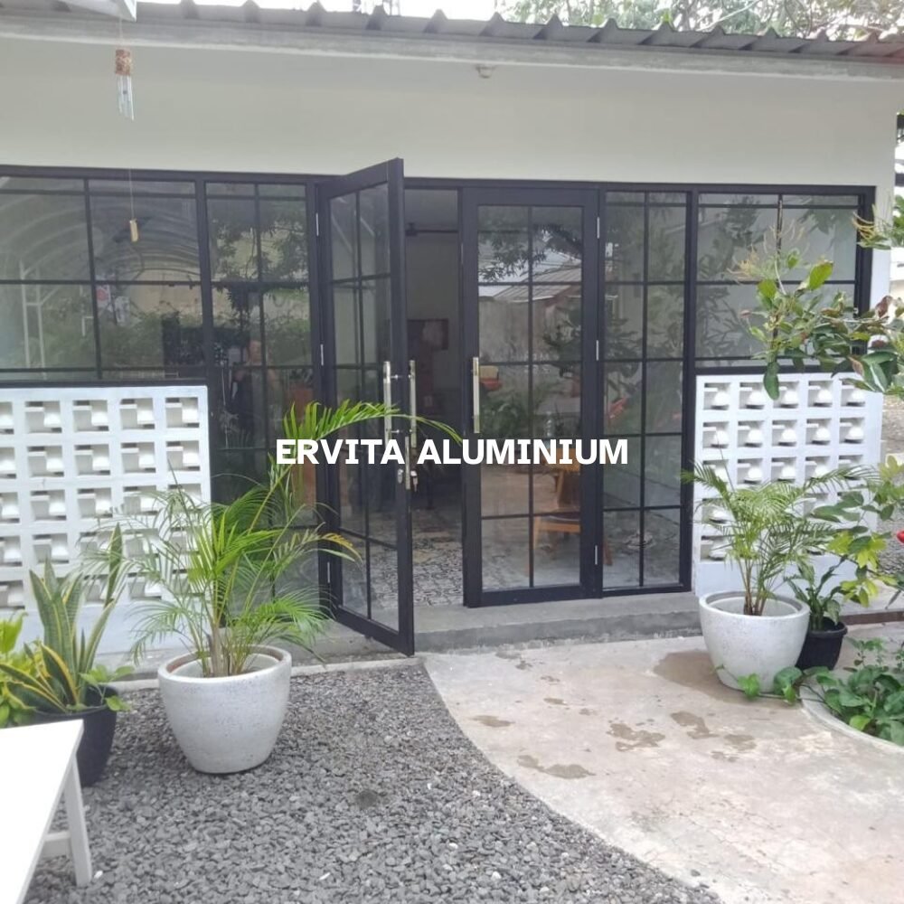 partisi aluminium kaca